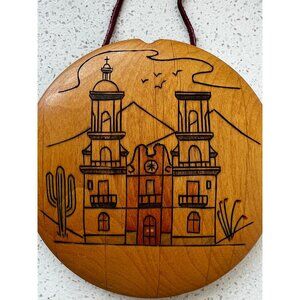 Klaus Stange Arizona Native American Artist Alder Wood Burned Hand Made